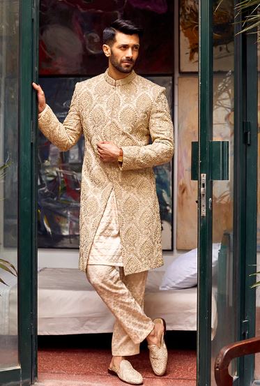 Embroidered Sherwani Dress